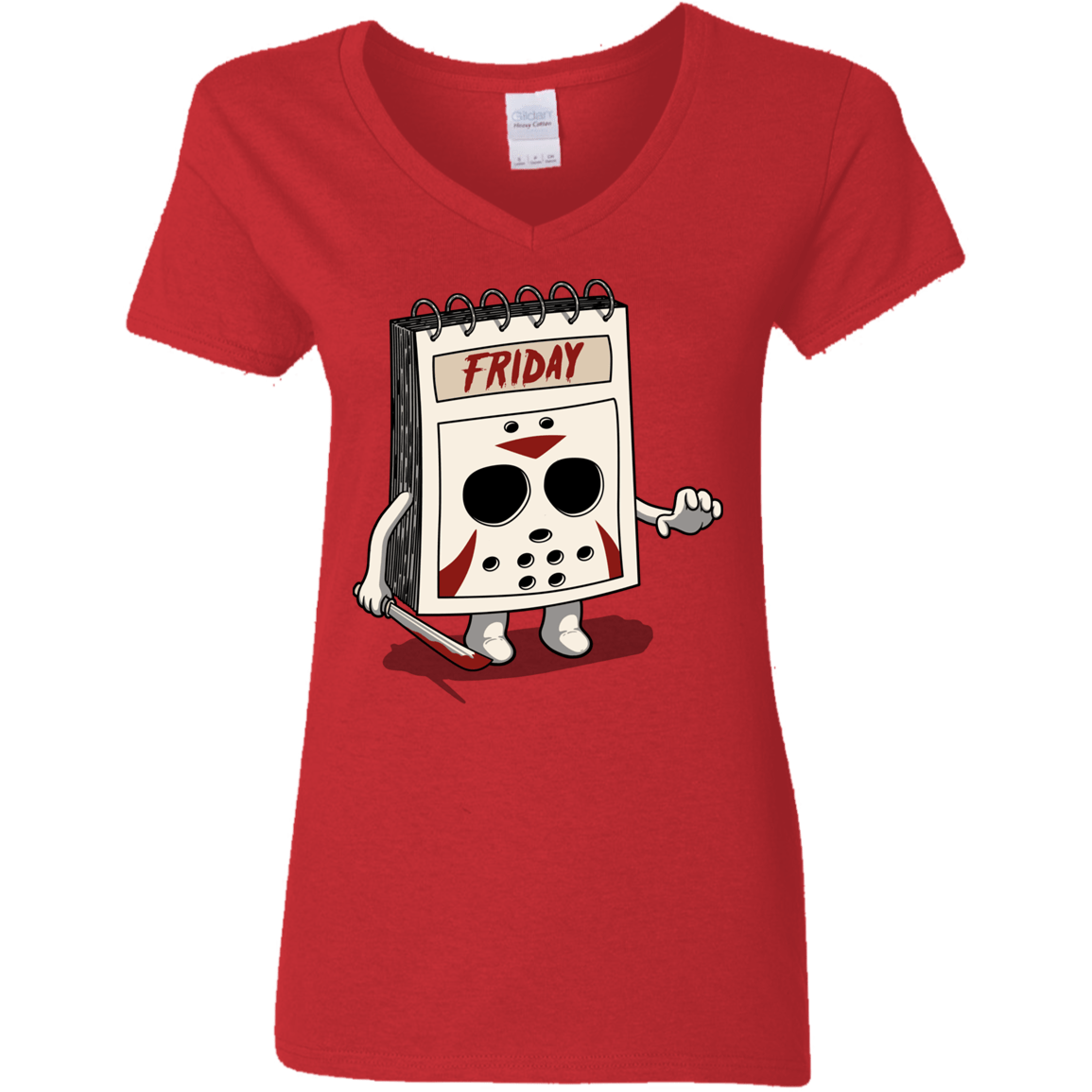 T-Shirts Red / S Manic Friday Women's V-Neck T-Shirt