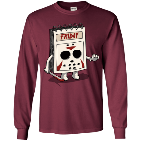 T-Shirts Maroon / YS Manic Friday Youth Long Sleeve T-Shirt