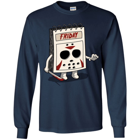 T-Shirts Navy / YS Manic Friday Youth Long Sleeve T-Shirt