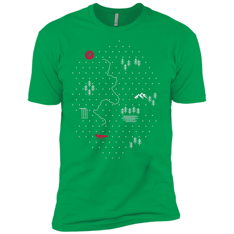 T-Shirts Kelly Green / YXS Map of Nature Boys Premium T-Shirt