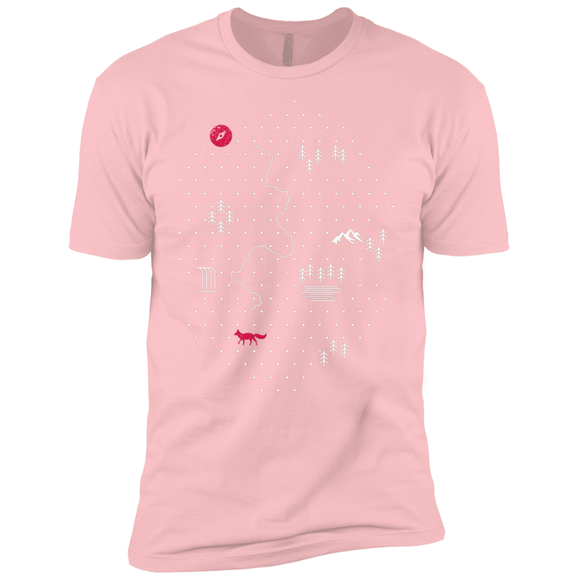 T-Shirts Light Pink / YXS Map of Nature Boys Premium T-Shirt