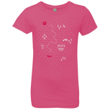 T-Shirts Hot Pink / YXS Map of Nature Girls Premium T-Shirt