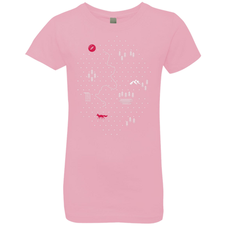 T-Shirts Light Pink / YXS Map of Nature Girls Premium T-Shirt