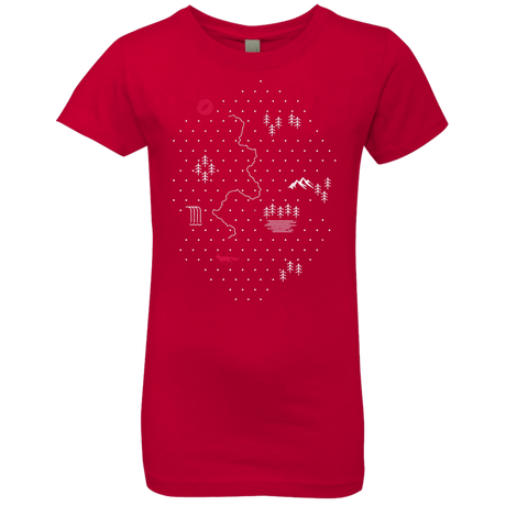 T-Shirts Red / YXS Map of Nature Girls Premium T-Shirt