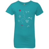 T-Shirts Tahiti Blue / YXS Map of Nature Girls Premium T-Shirt