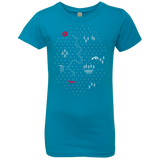 T-Shirts Turquoise / YXS Map of Nature Girls Premium T-Shirt