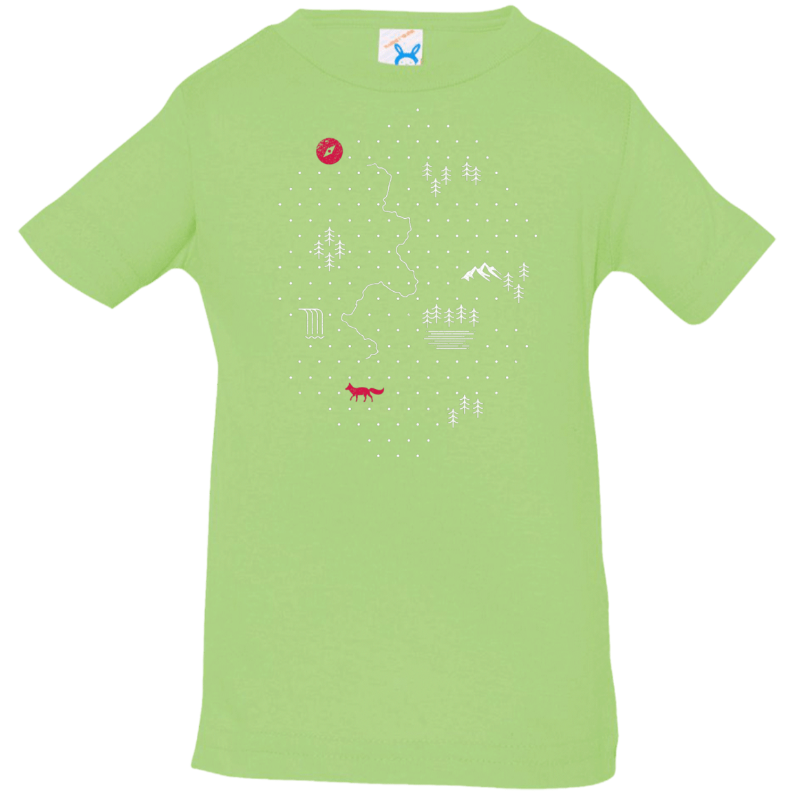 T-Shirts Key Lime / 6 Months Map of Nature Infant Premium T-Shirt