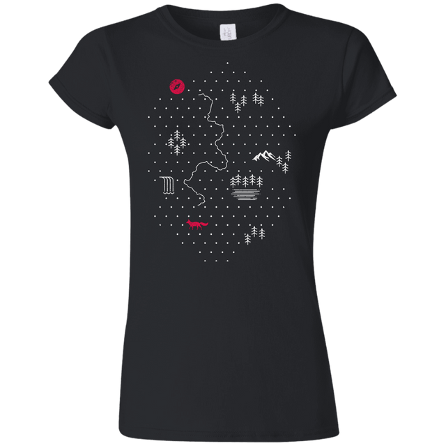 T-Shirts Black / S Map of Nature Junior Slimmer-Fit T-Shirt