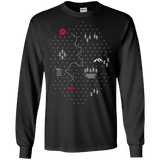 T-Shirts Black / S Map of Nature Men's Long Sleeve T-Shirt