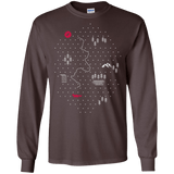 T-Shirts Dark Chocolate / S Map of Nature Men's Long Sleeve T-Shirt