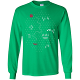 T-Shirts Irish Green / S Map of Nature Men's Long Sleeve T-Shirt