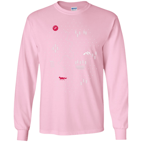 T-Shirts Light Pink / S Map of Nature Men's Long Sleeve T-Shirt