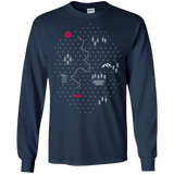 T-Shirts Navy / S Map of Nature Men's Long Sleeve T-Shirt