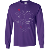 T-Shirts Purple / S Map of Nature Men's Long Sleeve T-Shirt