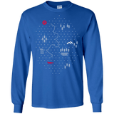 T-Shirts Royal / S Map of Nature Men's Long Sleeve T-Shirt