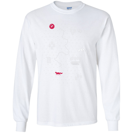 T-Shirts White / S Map of Nature Men's Long Sleeve T-Shirt