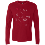 T-Shirts Cardinal / S Map of Nature Men's Premium Long Sleeve