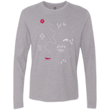 T-Shirts Heather Grey / S Map of Nature Men's Premium Long Sleeve