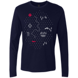 T-Shirts Midnight Navy / S Map of Nature Men's Premium Long Sleeve