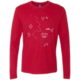 T-Shirts Red / S Map of Nature Men's Premium Long Sleeve