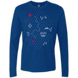 T-Shirts Royal / S Map of Nature Men's Premium Long Sleeve