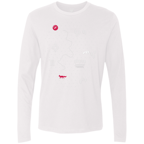 T-Shirts White / S Map of Nature Men's Premium Long Sleeve