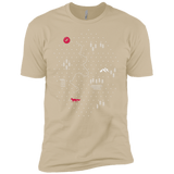 T-Shirts Sand / X-Small Map of Nature Men's Premium T-Shirt