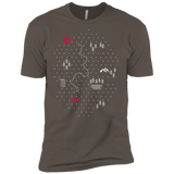 T-Shirts Warm Grey / X-Small Map of Nature Men's Premium T-Shirt