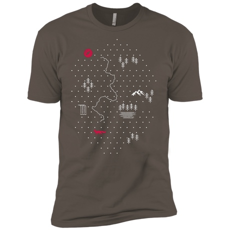 T-Shirts Warm Grey / X-Small Map of Nature Men's Premium T-Shirt