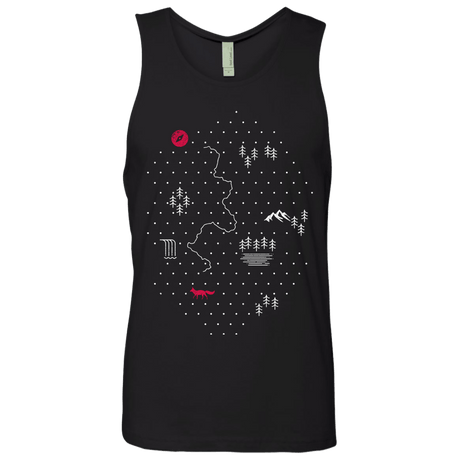 T-Shirts Black / S Map of Nature Men's Premium Tank Top