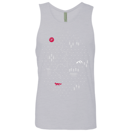 T-Shirts Heather Grey / S Map of Nature Men's Premium Tank Top