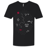 T-Shirts Black / X-Small Map of Nature Men's Premium V-Neck