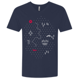 T-Shirts Midnight Navy / X-Small Map of Nature Men's Premium V-Neck