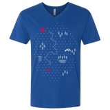 T-Shirts Royal / X-Small Map of Nature Men's Premium V-Neck