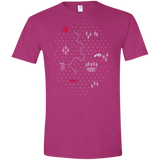 T-Shirts Antique Heliconia / S Map of Nature Men's Semi-Fitted Softstyle