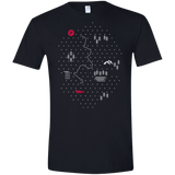T-Shirts Black / X-Small Map of Nature Men's Semi-Fitted Softstyle