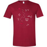 T-Shirts Cardinal Red / S Map of Nature Men's Semi-Fitted Softstyle
