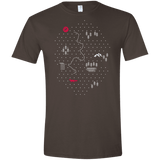T-Shirts Dark Chocolate / S Map of Nature Men's Semi-Fitted Softstyle