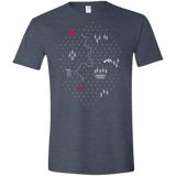 T-Shirts Heather Navy / S Map of Nature Men's Semi-Fitted Softstyle