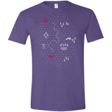 T-Shirts Heather Purple / S Map of Nature Men's Semi-Fitted Softstyle