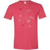 T-Shirts Heather Red / S Map of Nature Men's Semi-Fitted Softstyle