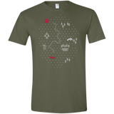 T-Shirts Military Green / S Map of Nature Men's Semi-Fitted Softstyle