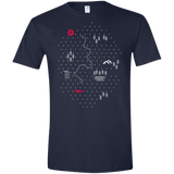 T-Shirts Navy / X-Small Map of Nature Men's Semi-Fitted Softstyle