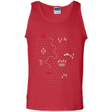 T-Shirts Red / S Map of Nature Men's Tank Top