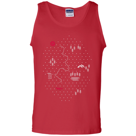 T-Shirts Red / S Map of Nature Men's Tank Top