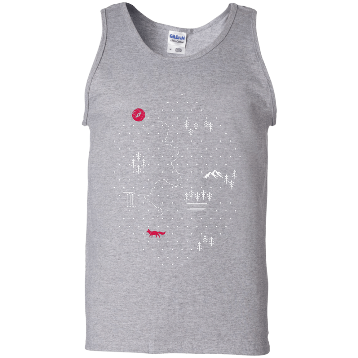 T-Shirts Sport Grey / S Map of Nature Men's Tank Top