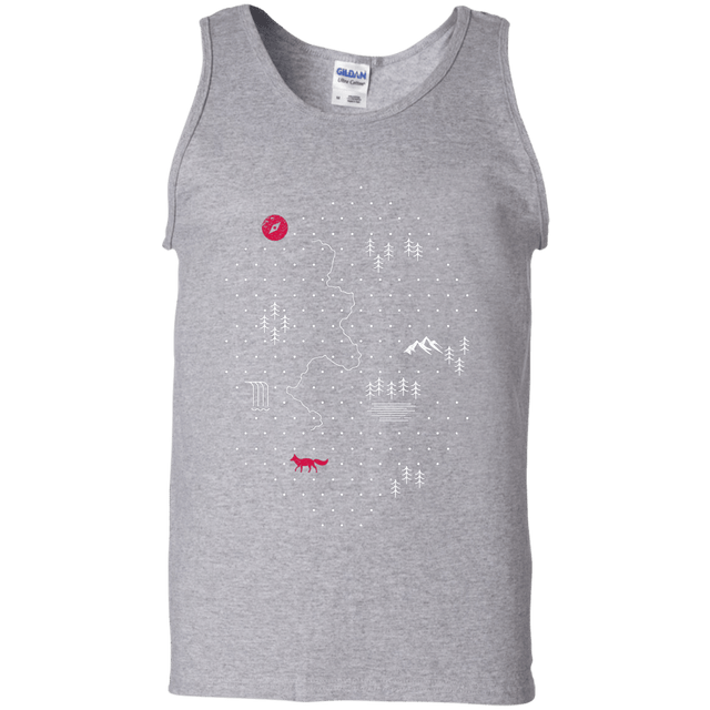 T-Shirts Sport Grey / S Map of Nature Men's Tank Top