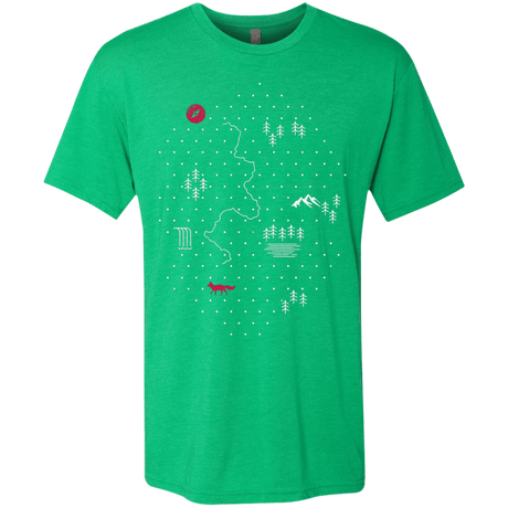 T-Shirts Envy / S Map of Nature Men's Triblend T-Shirt