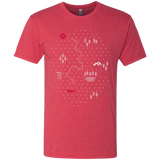 T-Shirts Vintage Red / S Map of Nature Men's Triblend T-Shirt