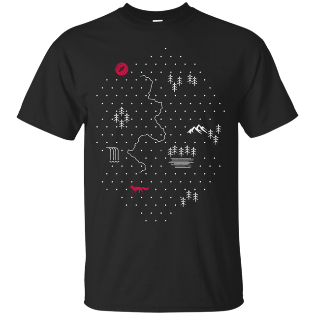 T-Shirts Black / S Map of Nature T-Shirt